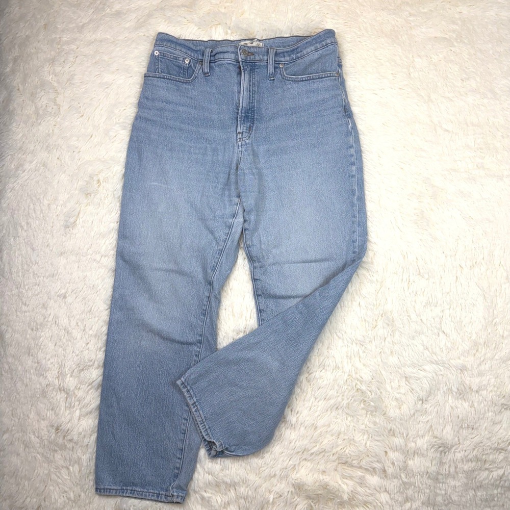 Madewell The Perfect Vintage Straight Jean Womens 30 Light Wash High Rise Denim
